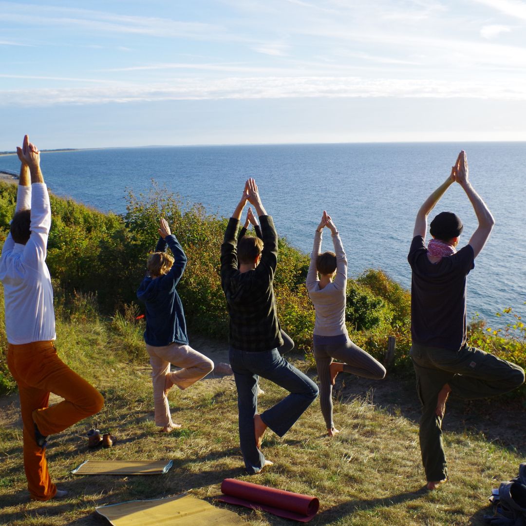 Yogagruppe auf Hiddensee
